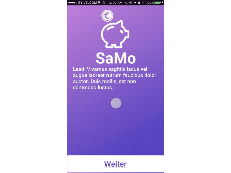 Save Money "SaMo" prototype 2016 flinto gif hackathon honorable mention sketch