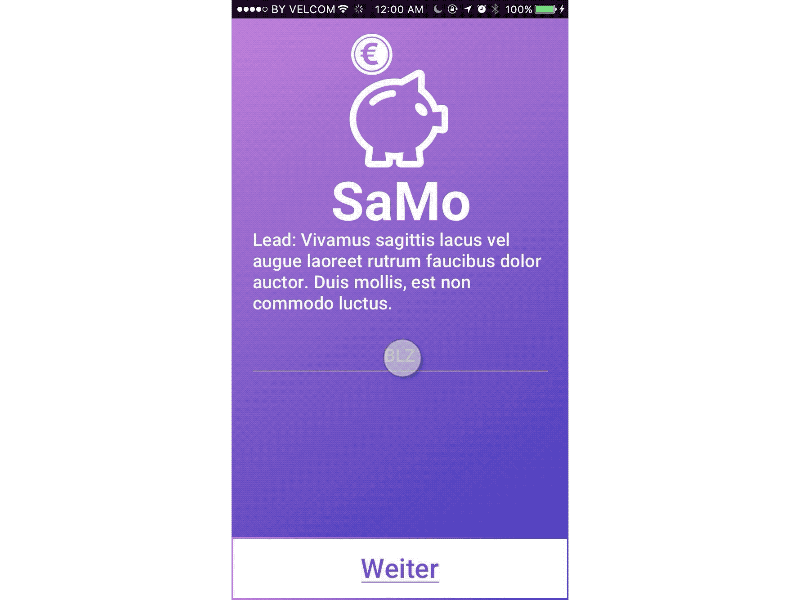 Save Money "SaMo" prototype 2016 honorable mention hackathon gif sketch flinto