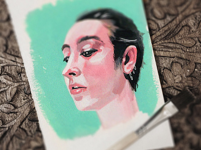 Gouache Portrait