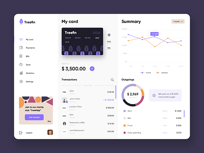 Banking App banking card design desktop finance fintech ui web