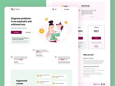 Landing page for Dr. Remote clean colors company design home landing landing page minimal remote ui web design website work