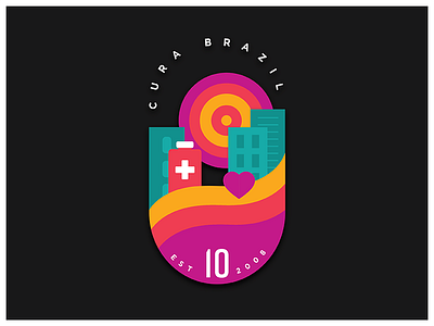 CURA Brazil 10th Anniversary Badge