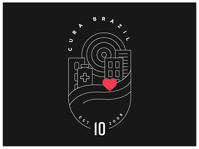 Cura Brazil 10th Anniversary Badge Outline