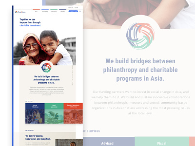 Give2Asia: Our Services branding ui design web design