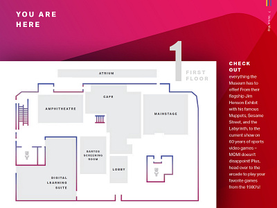 Floor Plan Illustration / Responsive Conference booklet design design graphic design illustration infographic infographic design information design layout layoutdesign maps print design program program design red