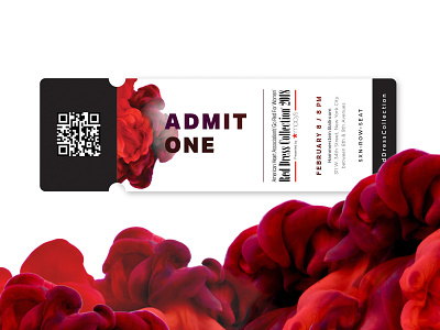 Event Ticket Design event branding event design events graphic design illustrator photoshop print print design purple hair red ticket design