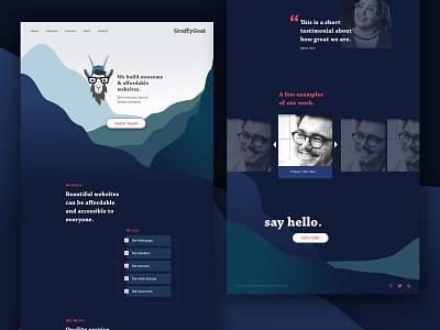 Download Gruffygoat Website Design By Taylor Dunham On Dribbble