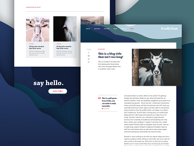 GruffyGoat Website | Blog Post blog design blog layout blog post brand design branding design graphic design layout layout design sketch app web design wordpress