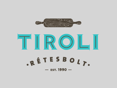Tiroli Rétesbolt bakery cafe confectionery logo strudel