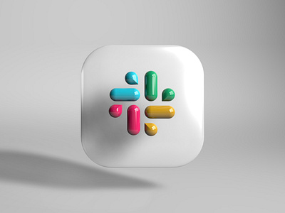 Slack's logo into 3D (Cinema4D)