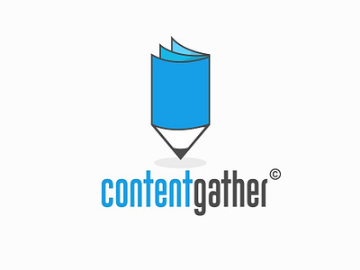 Content Gather logo branding design illustration logo