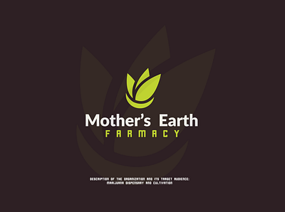 Mother's Earth Farmacy dispensary logo logodesign medical marijuana
