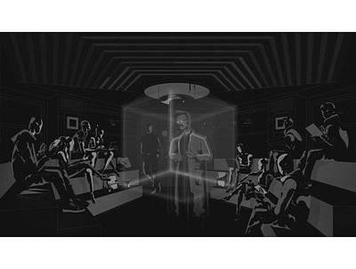 Prostor_2 grain grey hologram illustration illustration art illustrationart illustrator lecture noise school students teacher vector