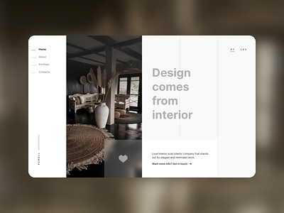 Landing Page | Interior Design website