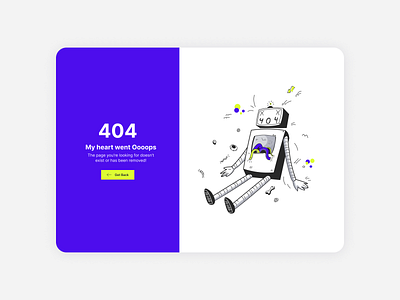 Error page 404 | Website app dailyui dailyuichallenge design error 404 error message error page interfacedesign layout exploration ui uidesign userinterface ux