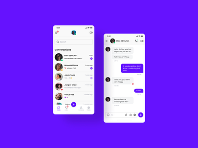 Direct Messaging | App chat chat chat app chatting dailyui dailyuichallenge design direct messaging interfacedesign layoutdesign message message app messaging app messenger uidesign userinterface