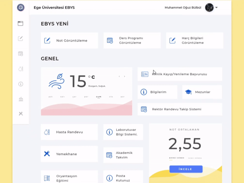 University Dashboard