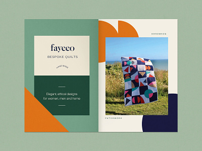 Bespoke quilt branding book branding buisness card buisnesslogo design graphic label layout print design quilt shapes typography