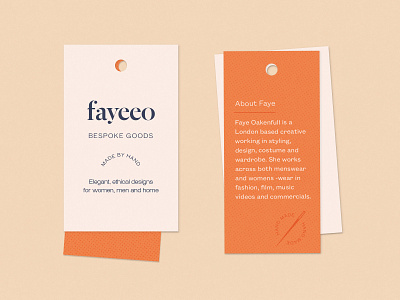 Fayeeo fabric labels brand branding clothes label fabric graphicdesign label label design layout logo needle stiching stitch thread typography