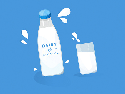 Milk - Good for your bones! bottle bottle design calcium dairy diet editorial food food and drink glass healthy diet illustration milk milkshake spot illustration