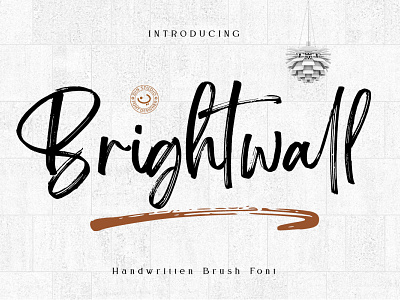 Brightwall Signature Brush Font art background brush calligraphy design drawn font graphic handwritten illustration ink isolated letter lettering script sign signature type typography vector