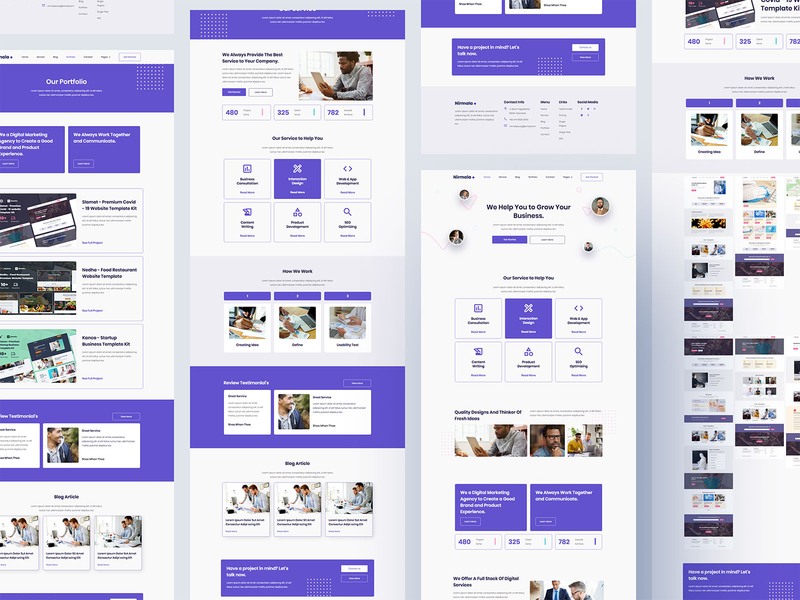 Nirmala - Wordpress Elementor Template company company website elementor ui web deisgn web design web designer web development wordpress