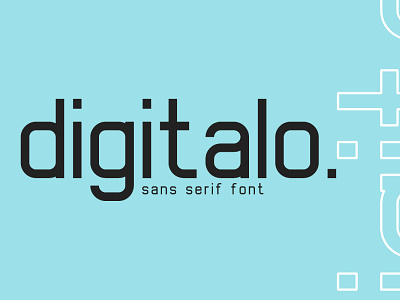 Digitalo - Digital Display Font branding design digital digital font font handlettering icon illustration lettering logo type typography