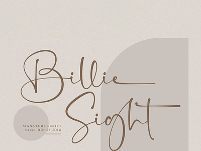 Billie Sight - Signature font branding design fonts handlettering lettering logo type script script font signature font typography