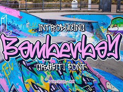 Bomberboy - Graffiti font branding design font fonts handlettering lettering logo type script script font typography