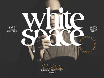 White Space- Display Font By Din Studio On Dribbble