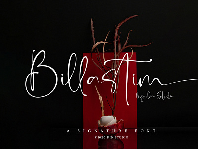 Billastim - Siganture font branding font fonts handlettering lettering logo type script script font signature font typography