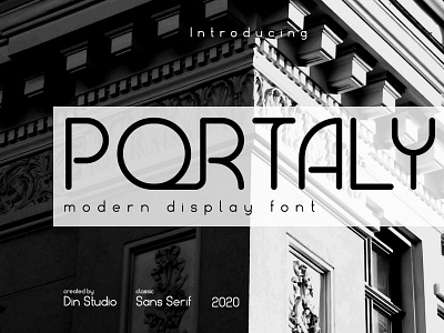 Portaly - Display font app branding design display font font fonts icon logo logo type typography vector