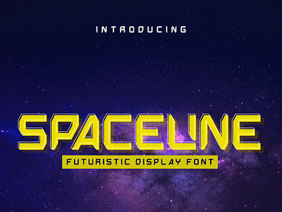 SPACELINE - Display font app branding design display font font fonts icon logo logo type modern font typography vector