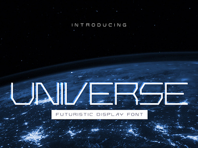 Universe - Modern Display Font branding design font fonts logo logo type modern font typography