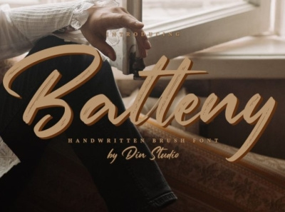 Batteny - Handwritten Brush Font