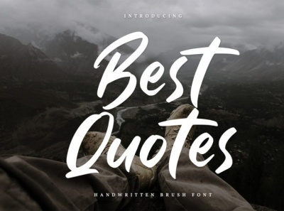 Best Quotes - Handwritten font branding font fonts handlettering illustration lettering logo logo type quotes font signature font typography
