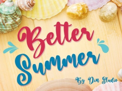 Better Summer - Funny font branding child design font fonts funny handlettering lettering logo type natural script font sweet