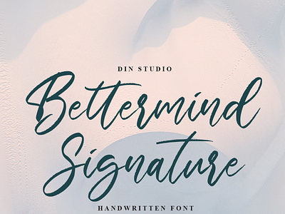 Bettermind Signature - Signature font branding brush font design font fonts handlettering handwrittenfont lettering logo type script font script fonts signature font typography