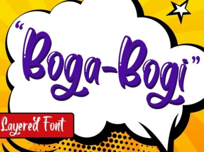 Boga bogi - Funny Font branding font fonts handlettering lettering logo logo type script script font typography