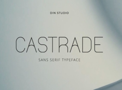 Castrade - Sans serif font branding design display font font fonts logo sans serif typography ui vector