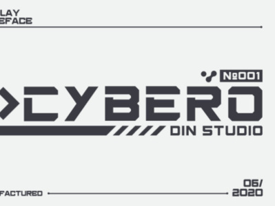 Cybero - Display font