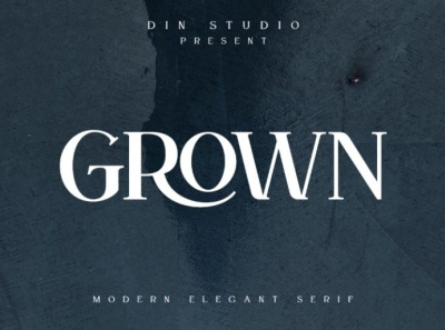 Grown - Elegant serif font branding design elegant fonts icon logo logo type modern serif signature font typography