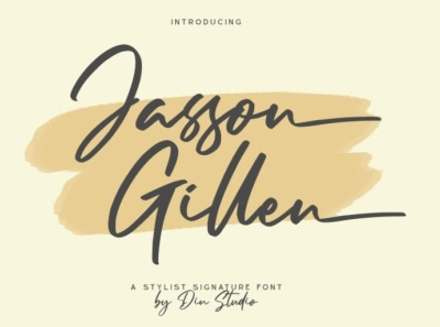 Jasson Gillen - Handwritten font