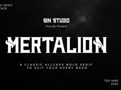 Mertalion - Display font