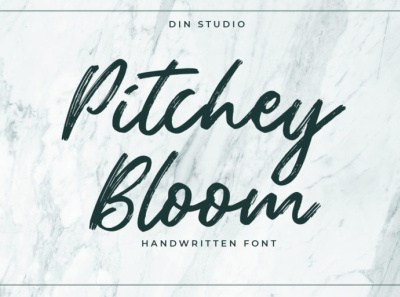 Pitchey Bloom - Handwritten font branding design font fonts handlettering handwrittenfont lettering logo type script font signature font typography