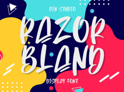 Razor Bland - Unique display font branding design display font font fonts handlettering handwrittenfont icon ilustration logo logo type typography