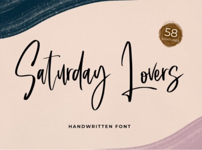 Saturday lovers - Handwritten font