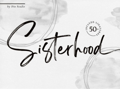 Sisterhood - Handwritten font branding brush brush font font fonts handlettering lettering logo type script script font signature font typography