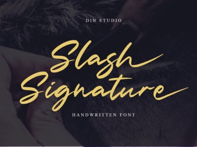 Slash signature - Handwritten font branding brush font font fonts handlettering handwritten font lettering logo type script script font signature font