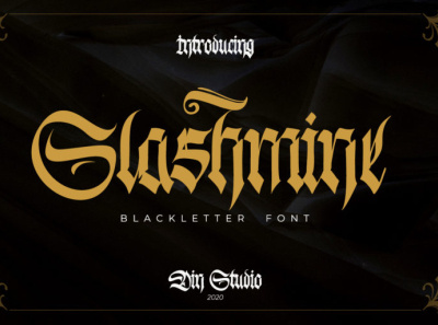 Slashmine - Blackletter font blackletter blacletter font branding calligraphy design font fonts graffiti handlettering icon lettering logo logo type tatoo typography
